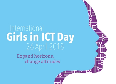 Logotip del Dia Internacional de les Nenes en les TIC 2018