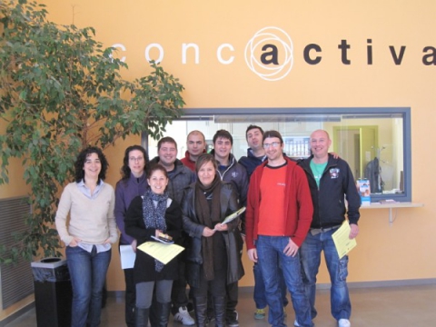 Participants del programa Connecta't a Concactiva de Montblanc