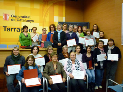 Lliurament de diplomes a les dones de la formació Ende al Camp de Tarragona