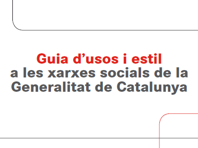 Guia d'usos i estil a les xarxes socials de la Generalitat de Catalunya