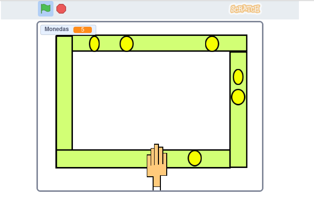 Image of the video game with Scratch