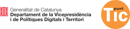 Logotip Generalitat de Catalunya i Xarxa Punt TIC