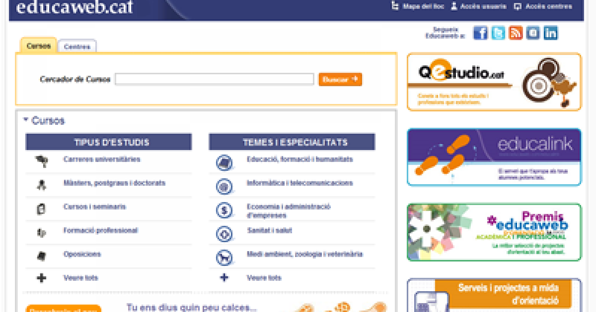 Educaweb.cat, Portal D'orientació Acadèmica I Professional En Català ...