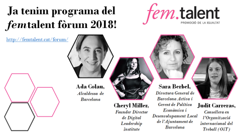 Ponentes del femTalent Fòrum 2018