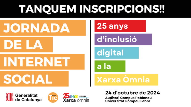 Imagen de la 'Jornada de la Internet Social: 25 años de inclusión digital en la Red Òmnia'