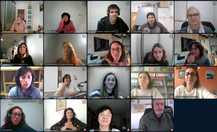 Imatge de trobada virtual