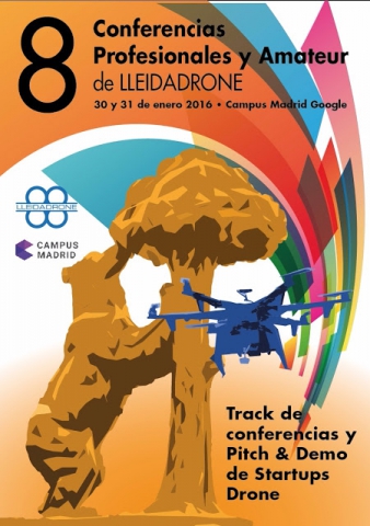 Cartell de les 8enes Conferències LleidaDrone