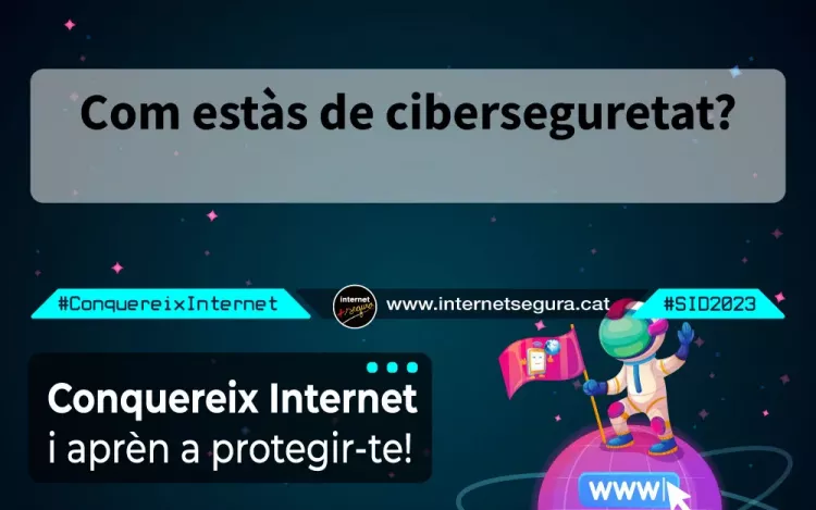 Kahoot image on cyber security from Popap and Catalunya Ràdio