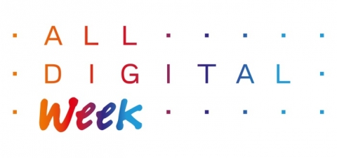 Logotip de l'ALL DIGITAL Week, basat en el logo de la xarxa ALL DIGITAL