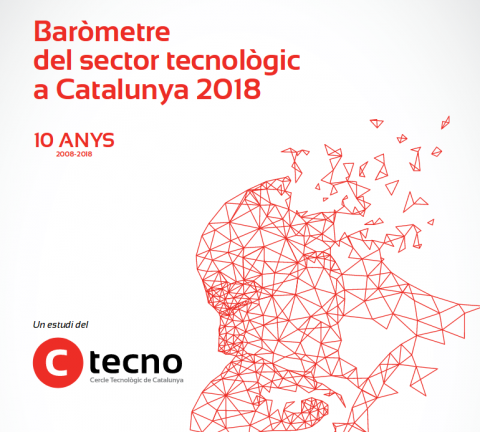 Portada del "Baròmetre del sector tecnològic a Catalunya 2018"