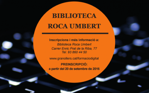Digital trainig in Biblioteca Roca Umbert of Granollers