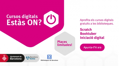 Cursos digitales "¿Estás ON?" en las Bibliotecas de Barcelona