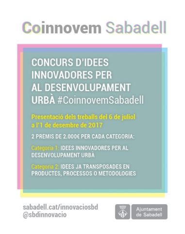 Award ceremony of the contest #CoinnovemSabadell