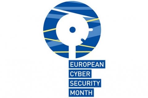 Logotip del 'Mes Europeu de la Ciberseguretat'