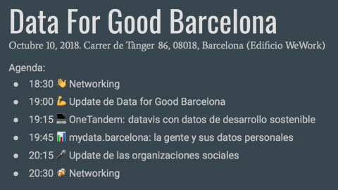 Data for Good Barcelona