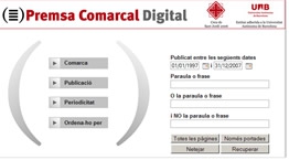 Es digitalitza gran part de la premsa comarcal catalana