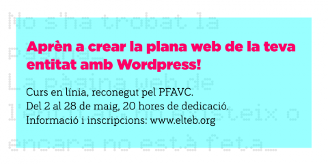 Curso: Crea la página web de tu entidad con WordPress