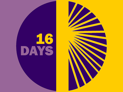 Logotip de la campanya 16 dies d'activisme contra la violència vers les dones