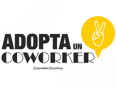 Logo de la campanya "Adopta un coworker"