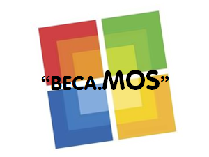 Logotip del programa Beca.MOS