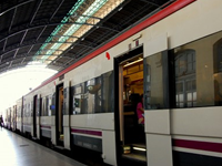 Imatge d'un vagó de tren de Rodalies RENFE