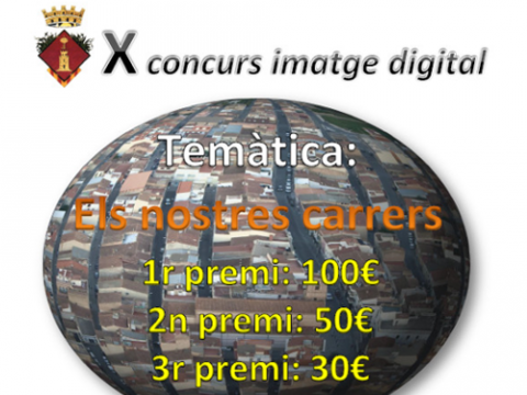 Part del cartell del X Concurs d'imatge digital de Santa Bàrbara