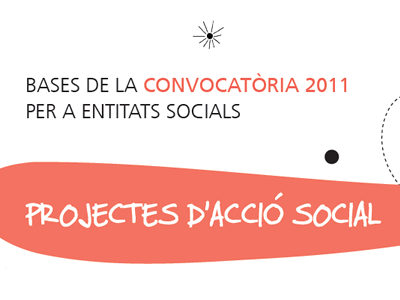 Convocatòria 2011 per a projectes d'acció social