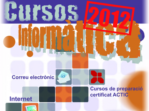 Part del cartell de la formació del 4rt trimestre de 2012 al CTIC Montblanc Digital