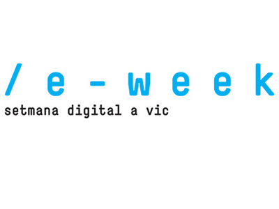 Logotip de l'eWeek, setmana digital de Vic