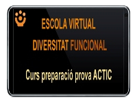 Escola Virtual Diversitat Funcional - Curs ACTIC