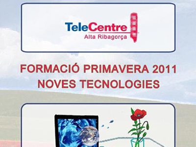 Part del cartell de la formació primavera 2011 al Punt TIC de l'Alta Ribagorça