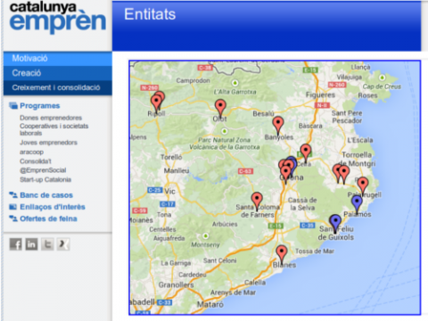 Afegiu el vostre Punt TIC al Mapa de Serveis a l’Emprenedor de Catalunya Emprèn!