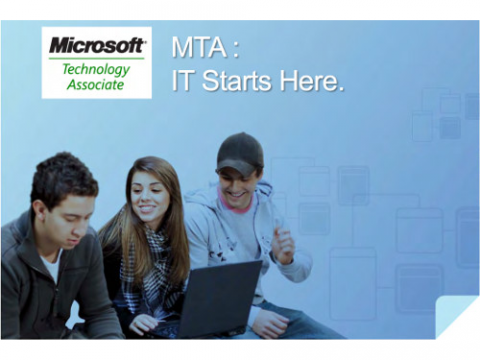 Imatge publicitària del certificat Microsoft Technology Associate