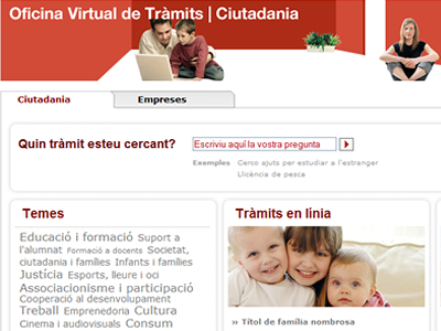 Més De Mil Tràmits, A L'Oficina Virtual De Tràmits De La Generalitat De ...