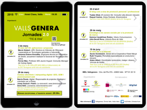 Programa de les Jornades 2.0 de Valls