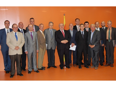 Representants que van signar l'acord per crear el Consell TIC de Catalunya