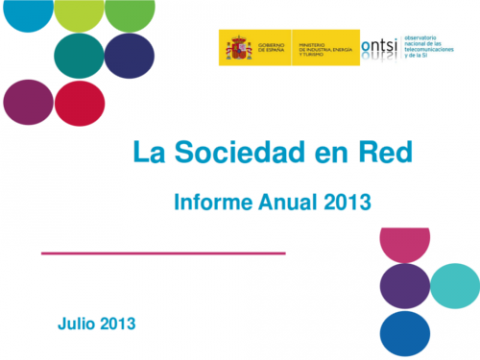 Portada de la presentació de l'informe "Sociedad en red 2012"