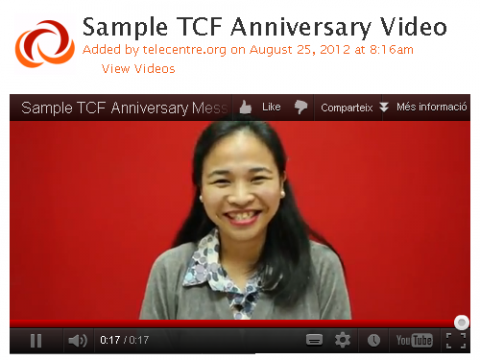 vídeo felicitació pels 3 anys de Telecentre.org