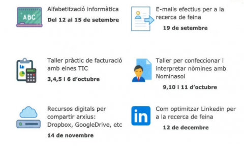 Tallers TIC per a la recerca de feina, a l'IMO Lleida
