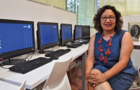 Paloma Valdivia, responsable Punt TIC de Palau-solità i Plegamans