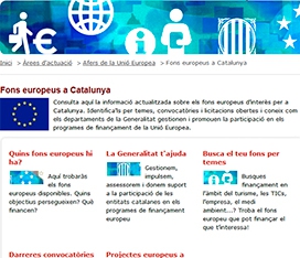 Portal "Fons Europeus a Catalunya"