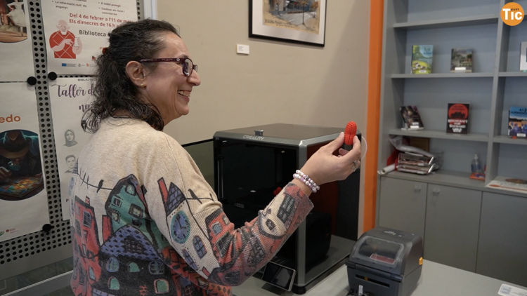 Imagen del Punto TIC de la Biblioteca Municipal de Cervelló 