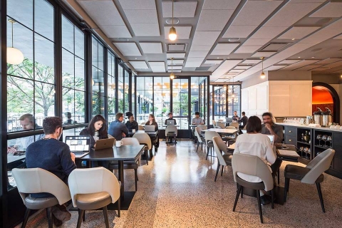 La Sirena turns into a coworking space during the day