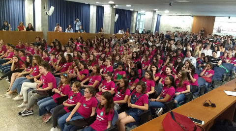 Noies participant en la Barcelona Regional Pitch 2018