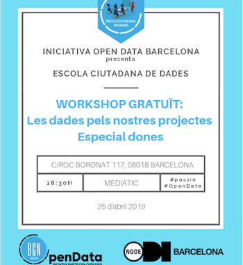 Open Data organitza un workshop gratuït dedicat a les dones que treballen amb Dades i/o Dades Obertes 