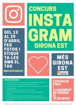 Cartell del concurs d'Instagram Girona Est