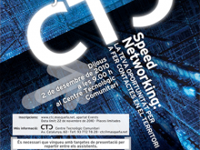 Part del cartell de les jornades sobre Speed Netqworking del CTC de Masquefa