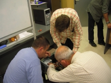 Foto del curs de reparació d'ordinadors a l'e-centre Tremp