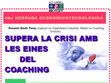 Part del cartell de la xerrada sobre coaching, a CETAP-Telecentre Alt Urgell
