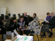 Imatge de la reunió preparatòria del projecte per al Grundtvig